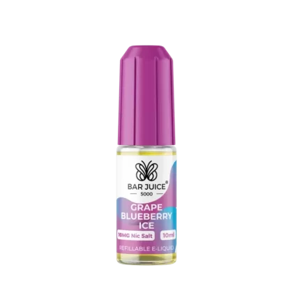 Bar Juice 5000 Grape Blueberry Ice Nic Salt - 5mg