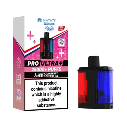 Straw' Cranberry Cherry / Cherry Ice Hayati Pro Ultra Plus Refill Pack - Vapeshop Co