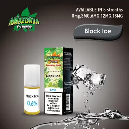 Black Ice 50/50 E-Liquid 10ml By Amazonia