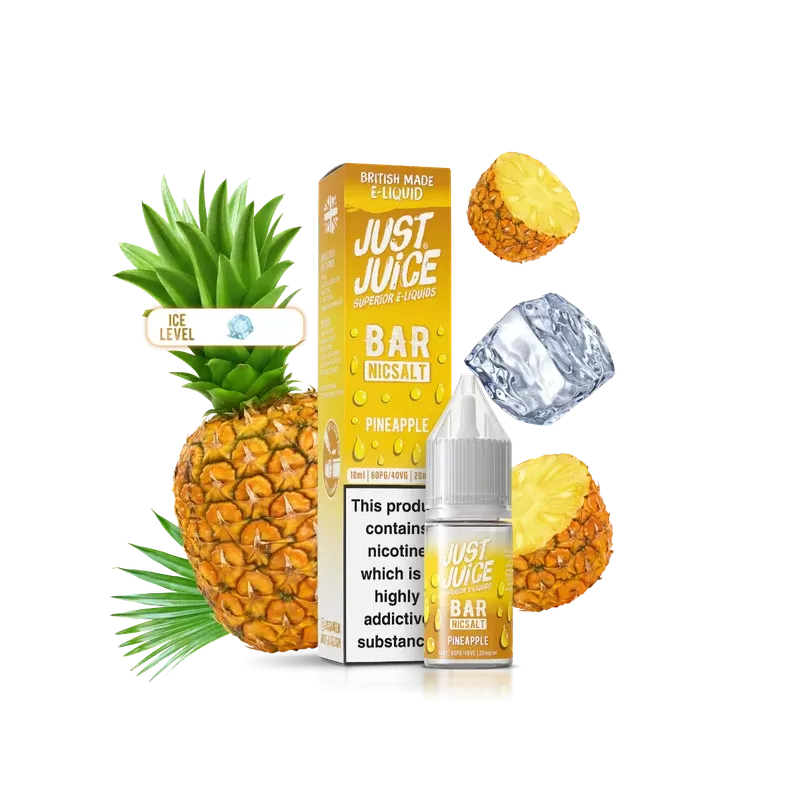 Just Juice Bar Pineapple 10ml Nic Salt – Tropical, Sweet, Smooth