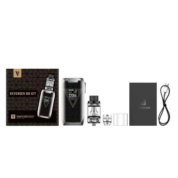 Vaporesso Revenger GO 220W Starter Kit with NRG Tank (5ML-5000mAh) - Black - Image 2