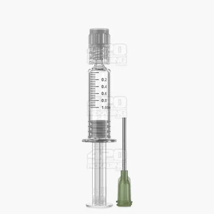 Luer Lock | Glass Dab Applicator Syringes w/ Needle Tip | 1mL – 0.2mL Increments – 100 Count