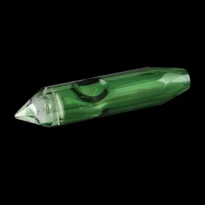 Crystal Chakra Glass Hand Pipe - Ejuicewarehouse