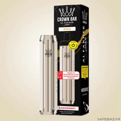 Crown Bar Al Fakher Basisgerät – Gold - Vapebazar