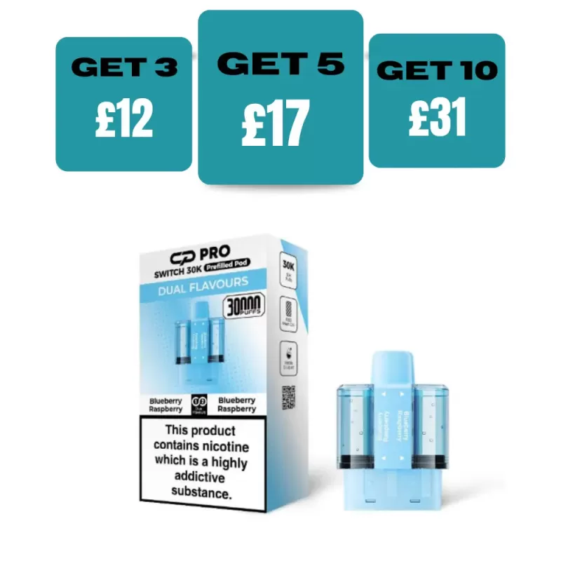 CP Pro Switch 30k Prefilled Pods - Buy 1 Get 1 Free - Watermelon Ice / Watermelon Bubble Gum