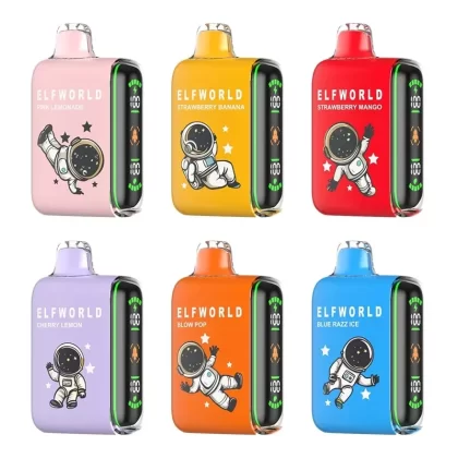 ELFWORLD G20000 Disposable Vape Kit 22ml - Flavor#Cherry Lemon>Mango Ice>Tropical Rainbow Blast>Strawberry Mango>Pink Lemonade>Meta Moon