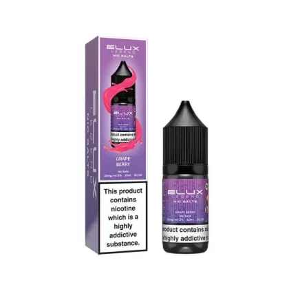 ELUX GRAPE BERRY Nic Salt (10pk) 5mg 10mg 20mg Vape Juice Liquid