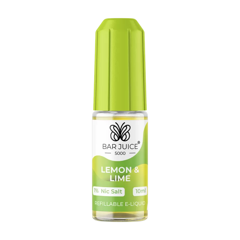 Lemon and Lime Nic Salt by Bar Juice 5000 - 20mg - Vape Product (2B1AC2)