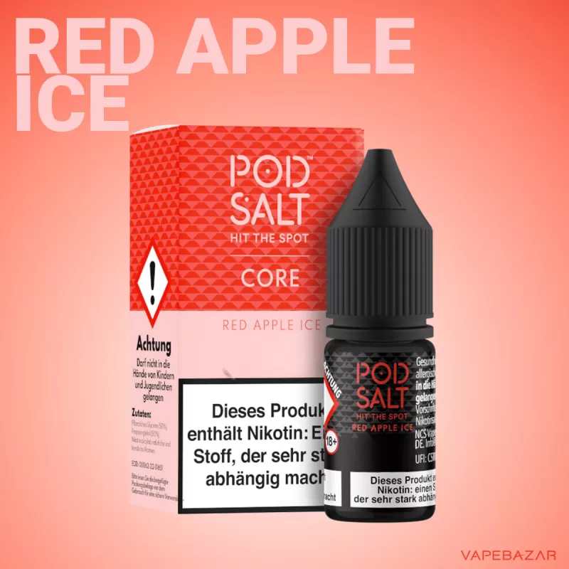 Podsalt Core – Red Apple Ice - 20mg/ml, 11mg/ml; Apfel - Image 2