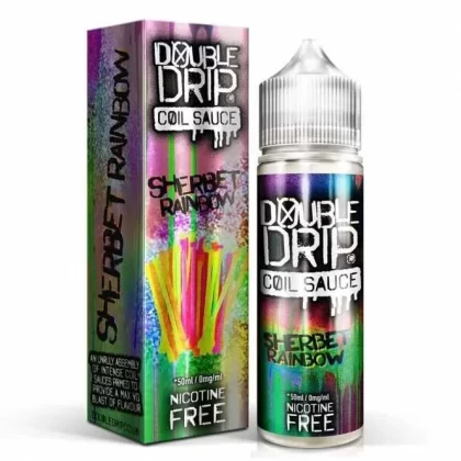Double Drip Sherbet Rainbow E Liquid (50ml Shortfill)