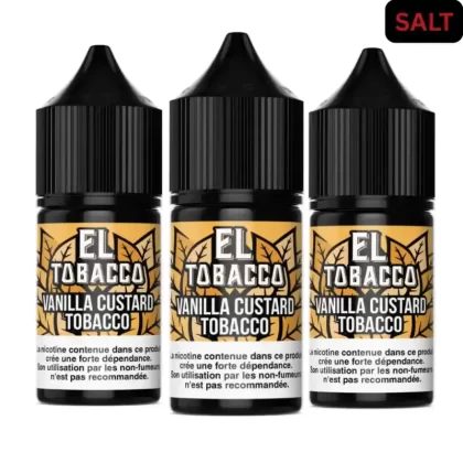 El Tobacco Salt – Vanilla Custard Tobacco E-liquide 30ml - Agadirvapes Ma
