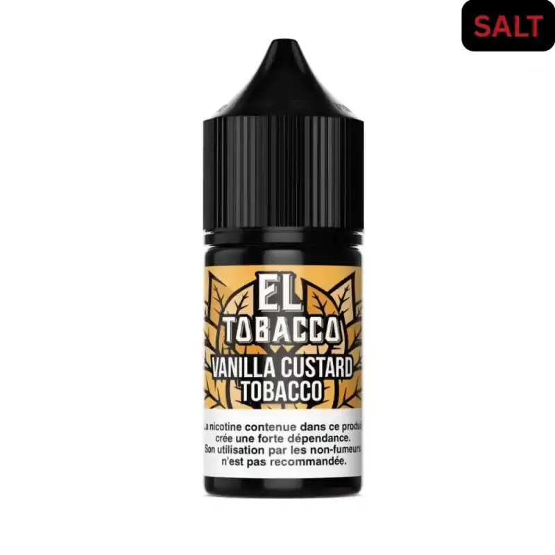 El Tobacco Salt – Vanilla Custard Tobacco E-liquide 30ml - Agadirvapes Ma - Image 2