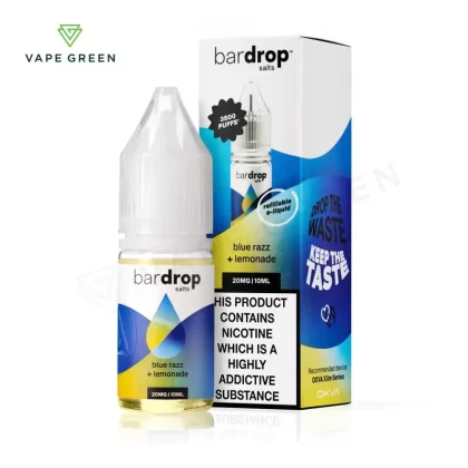 Blue Razz Lemonade Nic Salt E-Liquid by Bar Drop