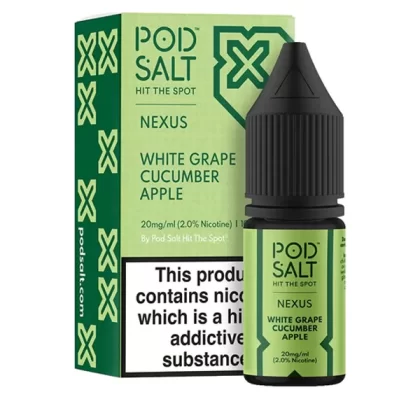 White Grape Cucumber Apple Nexus Pod Salt Nic Salt E-liquid - 10mg