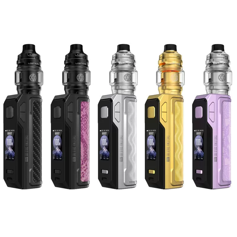 Lost Vape Thelema Solo 100 Pro Kit with Centaurus Sub Ohm V2 Tank 5ml - Wavy Silver