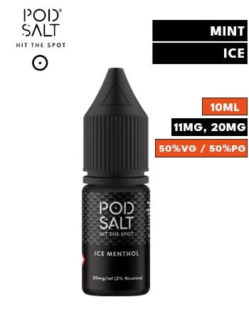 Ice Menthol Nic Salt E Liquid by Pod Salt Core - 20mg