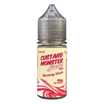 Custard Monster – Strawberry Vanilla Swirl – Salt Nic – 30mL - Nicotine (milligram)#48mg