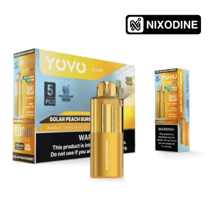 YOVO JB50k Nixodine POD ONLY Solar Peach Burst