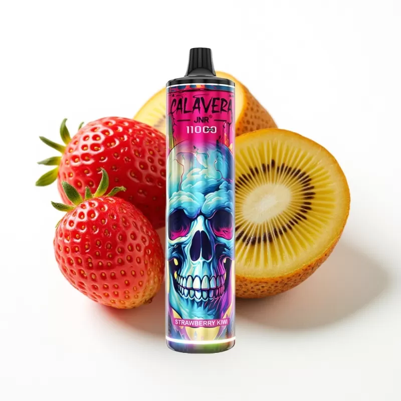 JNR Calavera 11000 Puffs Fresa Kiwi Tipo-C 850mAh 21ml 1.0ohm - Fumotvapemexico