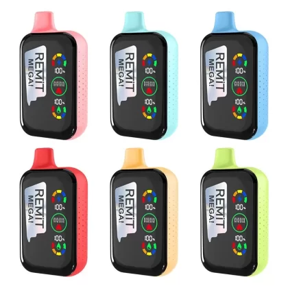 Remit Mega 18000 Puffs Rechargeable Disposable Kit 18ml - Strawberry Banana / 50mg / 1pc / CN-SZ Warehouse