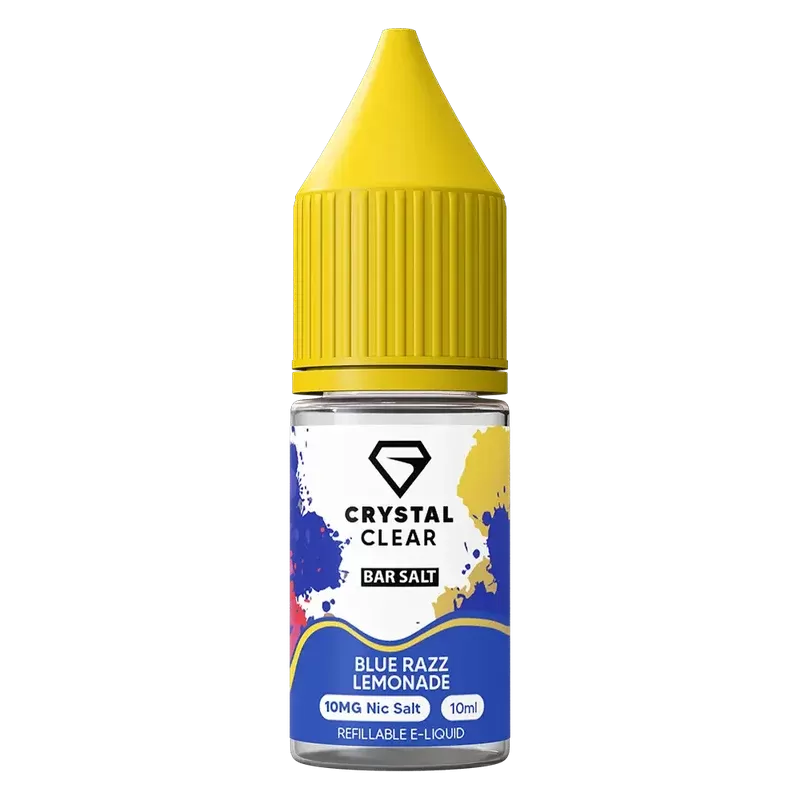 Crystal Clear Blue Razz Lemonade Nic Salt Vape juice 10ml
