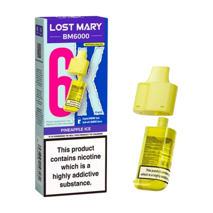 Pineapple Ice Lost Mary BM6000 Refill Pack - 10mg - Vape Product