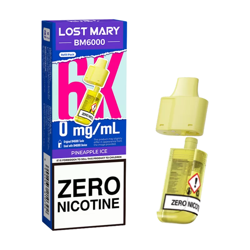 Pineapple Ice Lost Mary BM6000 Refill Pack - 10mg - Vape Product - Image 3
