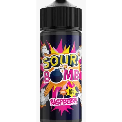 Sour Bomb Raspberry E Liquids 120ml - 3mg