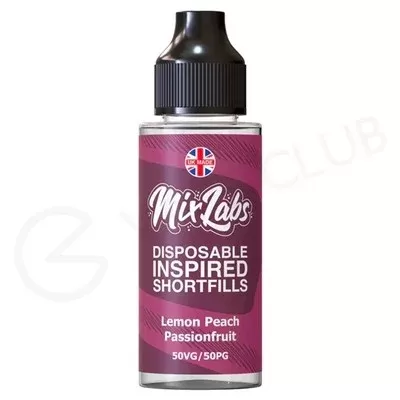 Lemon, Peach & Passionfruit Shortfill E-Liquid by Mix Labs 100ml