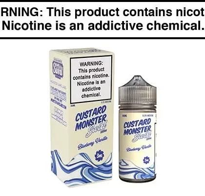 BLUEBERRY VANILLA BY CUSTARD MONSTER SWIRL 100ML - Vapejuice