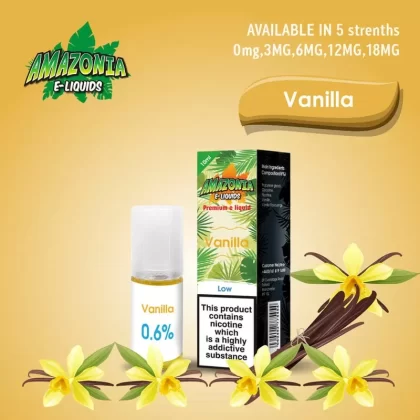 Vanilla 50/50 E-Liquid 10ml By Amazonia