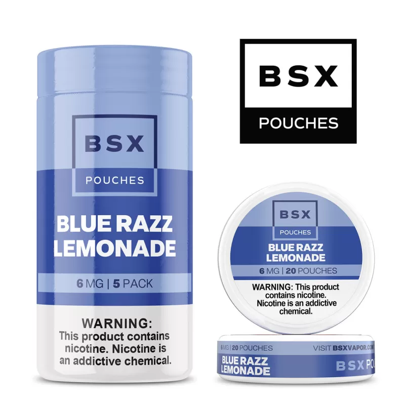 BSX Nicotine Pouches 5pk - Grape Strawberry Slush / 12mg - Image 2