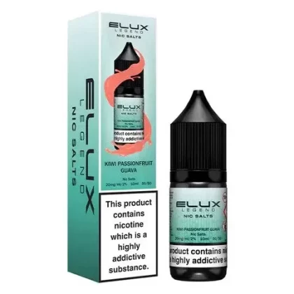 Kiwi Passionfruit Guava Elux Nic salt E liquid 10ml