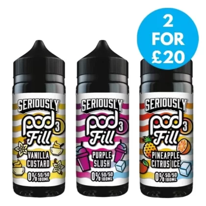 Doozy Seriously Podfill 3 100ml Shortfill (50VG/50PG) - Vape Co