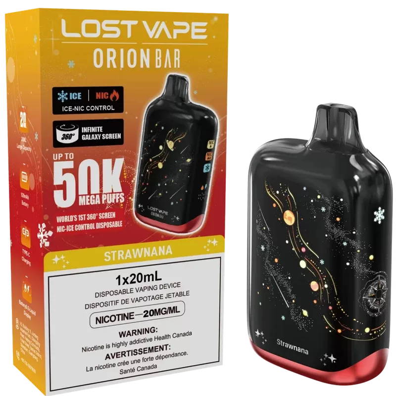 Lost Vape Orion Bar 50K Disposable Vape – Strawnana