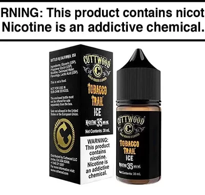 TOBACCO TRAIL ICE BY CUTTWOOD SALT 30ML - Vapejuice