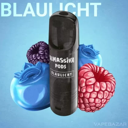 AlMassiva Prefilled Pods – Blaulicht (2er Pack) - Almassiva / 17mg/ml / 2ml / ca. 600 / Propylenglykol / Nikotin / Glycerin / Aromen / Ja