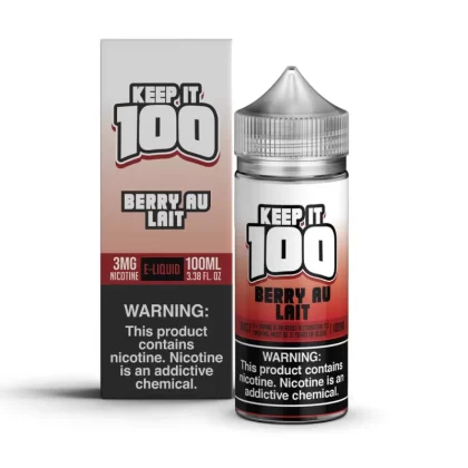 KEEP IT 100 - Berry Au Lait - 100ML E-Liquid - 6MG