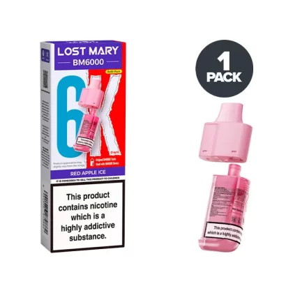 Red Apple Ice Lost Mary BM6000 Refill Pack - Ukecigstore