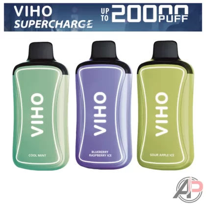 Viho Supercharge 20000 Puffs Disposable Vape Device - 6IXTY9INE, Blue Razz Ice (0% Zero Nicotine)