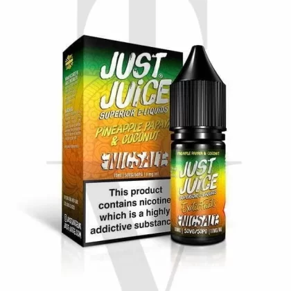 JUST JUICE PINEAPPLE PAPAYA & COCONUT NIC SALT E-LIQUID