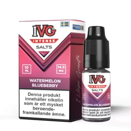 IVG Intense Salts – Watermelon Blueberry 14,5mg 10ml - E Ciggbutiken Se