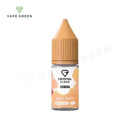 Juicy Peach Nic Salt E-Liquid by Crystal Clear - Eliquidsupply