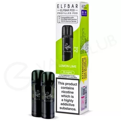 Lemon Lime Elf Bar 600 Prefilled Pods - Ecigpremium
