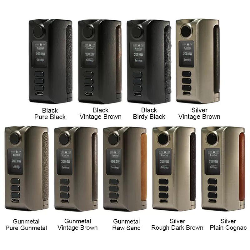 Dovpo Riva DNA250C 200W Box Mod - Silver-Plain Cognac - Image 2