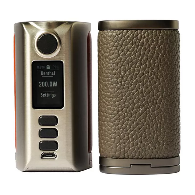 Dovpo Riva DNA250C 200W Box Mod - Silver-Plain Cognac - Image 3