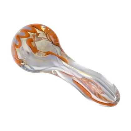 Human Grade | Spoon Pipe Model A - Color#Gold Fumed>Silver Fumed>Lavender>Blue