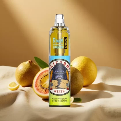 Fumot Tornado 7000 Disposable Vape – 14ML E-liquid, Mesh Coil, Type-C, Air-Adjustable, Kiwi Passion Fruit Guava