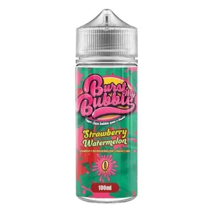 STRAWBERRY WATERMELON E LIQUID BY STEEPOLOGIST – BURST MY BUBBLE 100ML 70VG