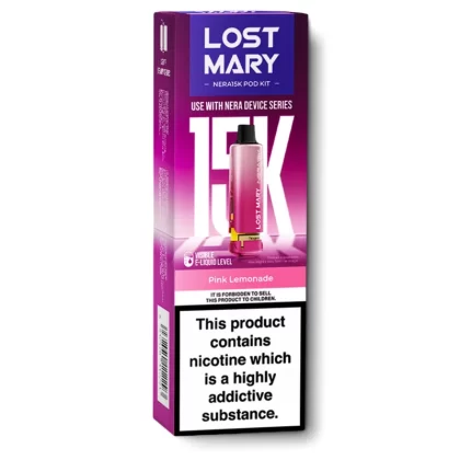 Pink Lemonade Nera 15K Refill Pods by Lost Mary - Ecigarettedirect Co